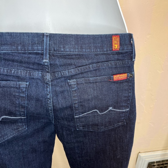 7 for all Mankind Kaylie Midnight New York Dark Slim bootcut jeans, size 31 - Picture 2 of 13